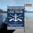 Personalized Lake House No Place Like Home Custom Flag