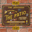 Personalized Patio Grilling Happy Hour Custom Classic Metal Signs