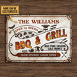Personalized BBQ Grilling Slow Smokin Customized Classic Metal Signs