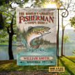 Personalized Fishing Retro Greatest Fisherman Camps Here Customized Flag
