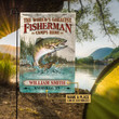 Personalized Fishing Retro Greatest Fisherman Camps Here Customized Flag