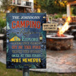 Personalized Camping Rules Make Memories Customized Classic Metal Signs