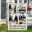 Personalized Camping Home Sweet Home Customized Flag