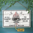 Personalized Camping Spark Of Life Customized Wood Rectangle Sign