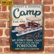 Personalized Pontoon Camp Crazy Customized Classic Metal Signs