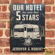 Personalized Camping Five Star Customized Classic Metal Signs