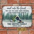 Personalized Camping Find Our Souls Customized Classic Metal Signs