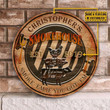 Personalized Grilling Smoke House Customized Wood Circle Sign