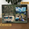 Personalized Camping A Little Bit Customized Clip Photo Wood Frame
