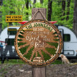 Personalized Camping To The Wood Customized Wood Circle Sign