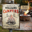 Personalized Camping Campfire Get Toasted Customized Classic Metal Signs