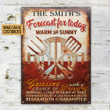 Personalized Grilling BBQ Forecast Customized Classic Metal Signs