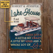 Personalized Pontoon Lake This Is Us Customized Classic Metal Signs