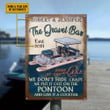 Personalized Pontoon Here At The Lake Crazy Customized Classic Metal Signs