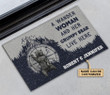 Personalized Camping A Wander Woman And Her Grumpy Bear Customized Doormat