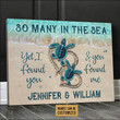 Personalized Sea Turtle Found Customized Canvas