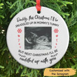 Personalized Christmas Gift For Daddy Ornament This Christmas I'll Be