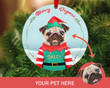 Personalized Merry Dogmas Christmas Ornament