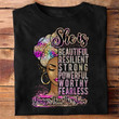 African American Women Tshirt She Is Beautiful Resilient Strong