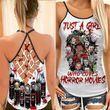 Just A Girl Who Loves Horror Movies Criss Tank Top PANCRC0002