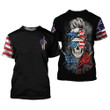 Skull American 3D Tshirt I Do What I Want PAN3TS0018