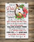 Memorial Gift For Dad Hummingbird Canvas Wall Art In My Heart You Are Always There