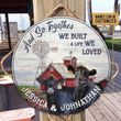 Personalized Gift For Couple Cow Wood Circle Sign And So Together We Built A Life We Loved