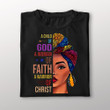 Black Girl Tshirt A Child Of God A Woman Of Faith A Warior Of Christ