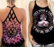 Once Upon The Time There Was A Girl Who Kicked Cancer’s Ass It Was Me The End Criss Cross Tank Top