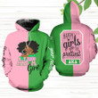 Personalized AKA Girl Happy Girls Are The Prettiest 3D Hoodie PAN3HD0039