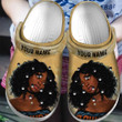 Personalized Black Girl Art African American Crocs Classic Clogs Shoes PANCR1144