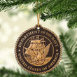 Medai Army USA Mica Ornament