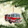 Firefighter Truck Mica Ornament