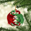 Love Dragon Christmas Mica Ornament
