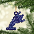 Love Zodiac Aquarius Christmas Mica Ornament