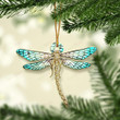 Love Dragonfly Christmas Mica Ornament PANORPG0189