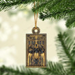 Love Ankh Egypt Gods Christmas Mica Ornament