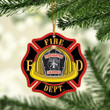 Firefighter Mica Ornament