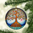 Tree Of Life Round Ceramic Ornament