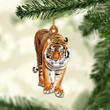 Love Tiger Christmas Mica Ornament PANORPG0212