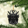 Love Samurai Christmas Mica Ornament