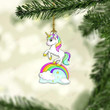 Love Horse Christmas Mica Ornament