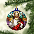 Love Jesus Mica Ornament
