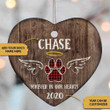 Personalized Dog Forever In Our Heart Ornament