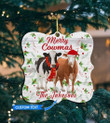 Personalized Merry Cowmas Ornament