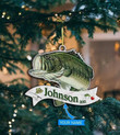 Bass Fishing Personalized Ornament