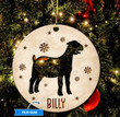 Personalized Goat  Ornament