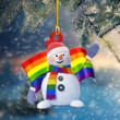 Lgbt Snowman Shape Ornament