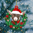 Goat Wreath Shape Ornament