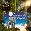 Elephant Christmas Shape Ornament